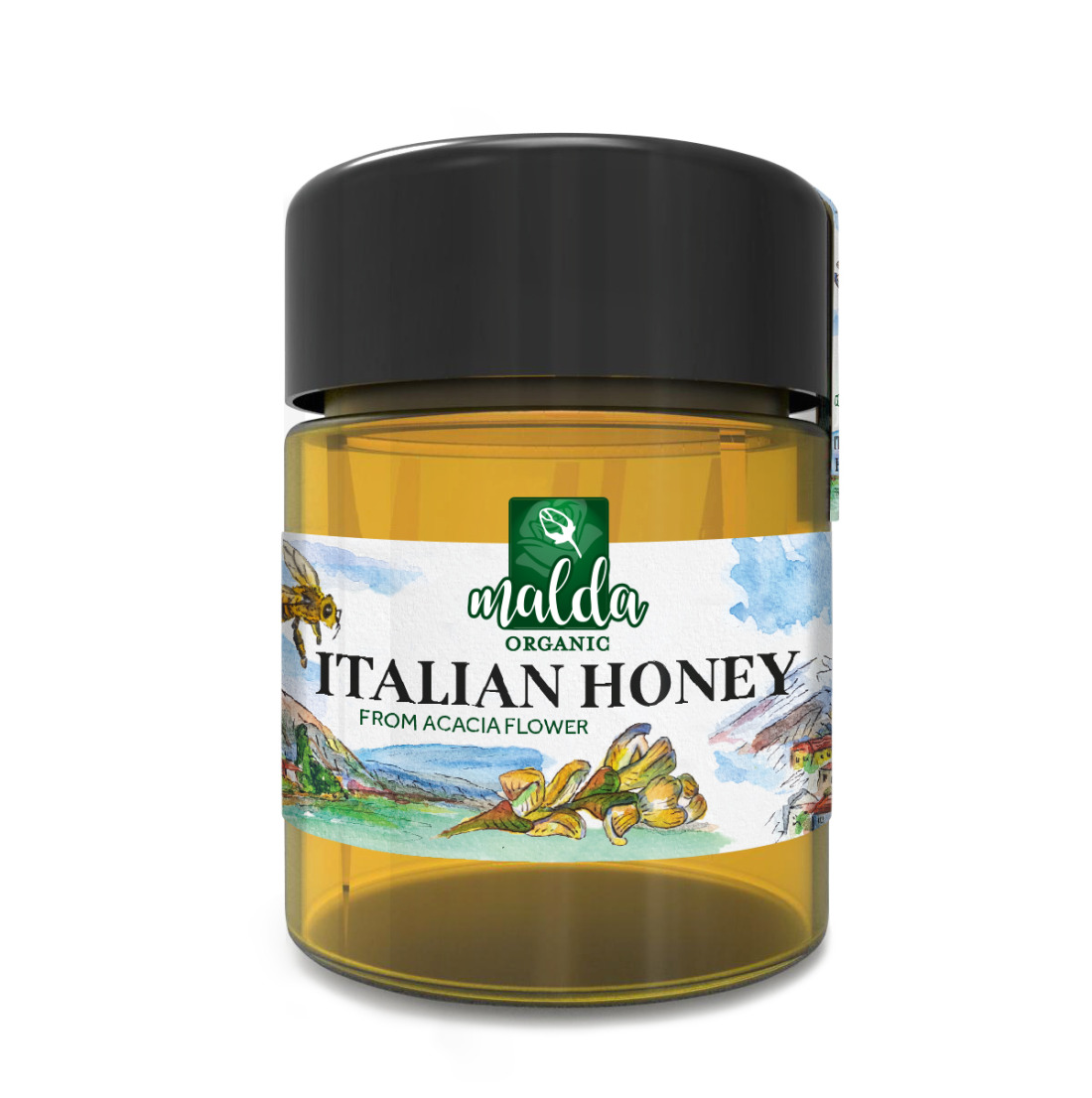 Malda Organic Honey Jar