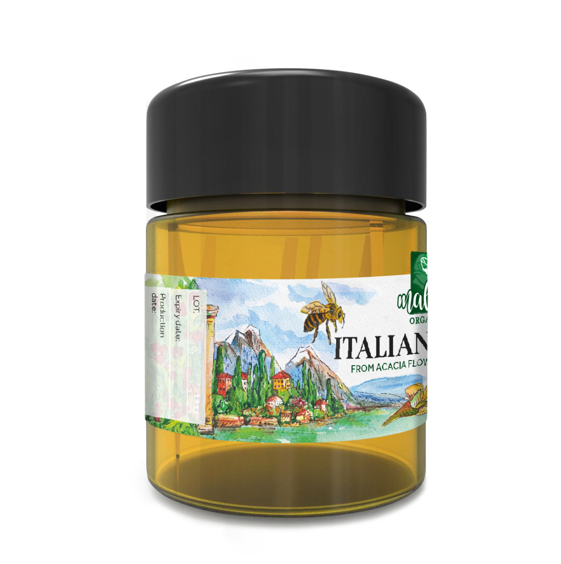 Malda Organic Honey Jar