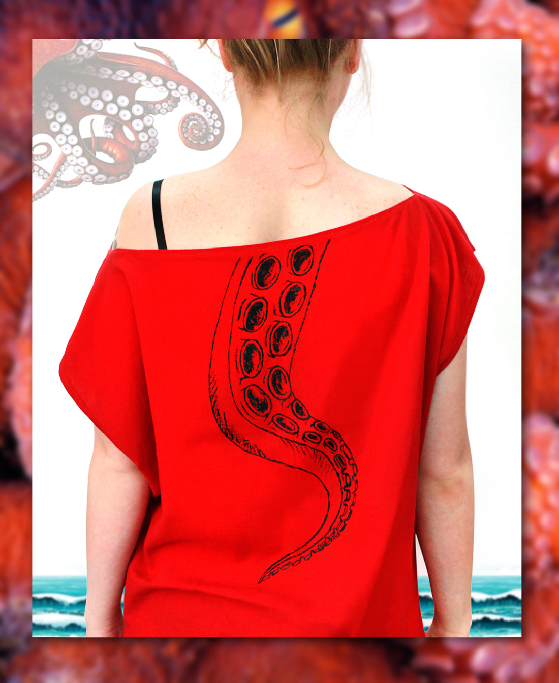 Octopus and shark dress